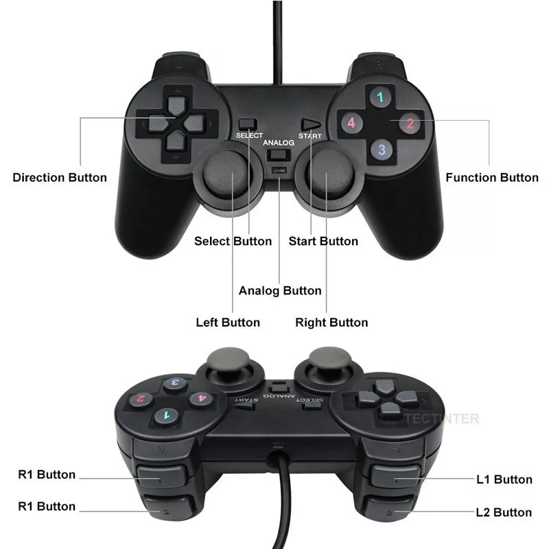 Manette de Jeu Vibreur USB